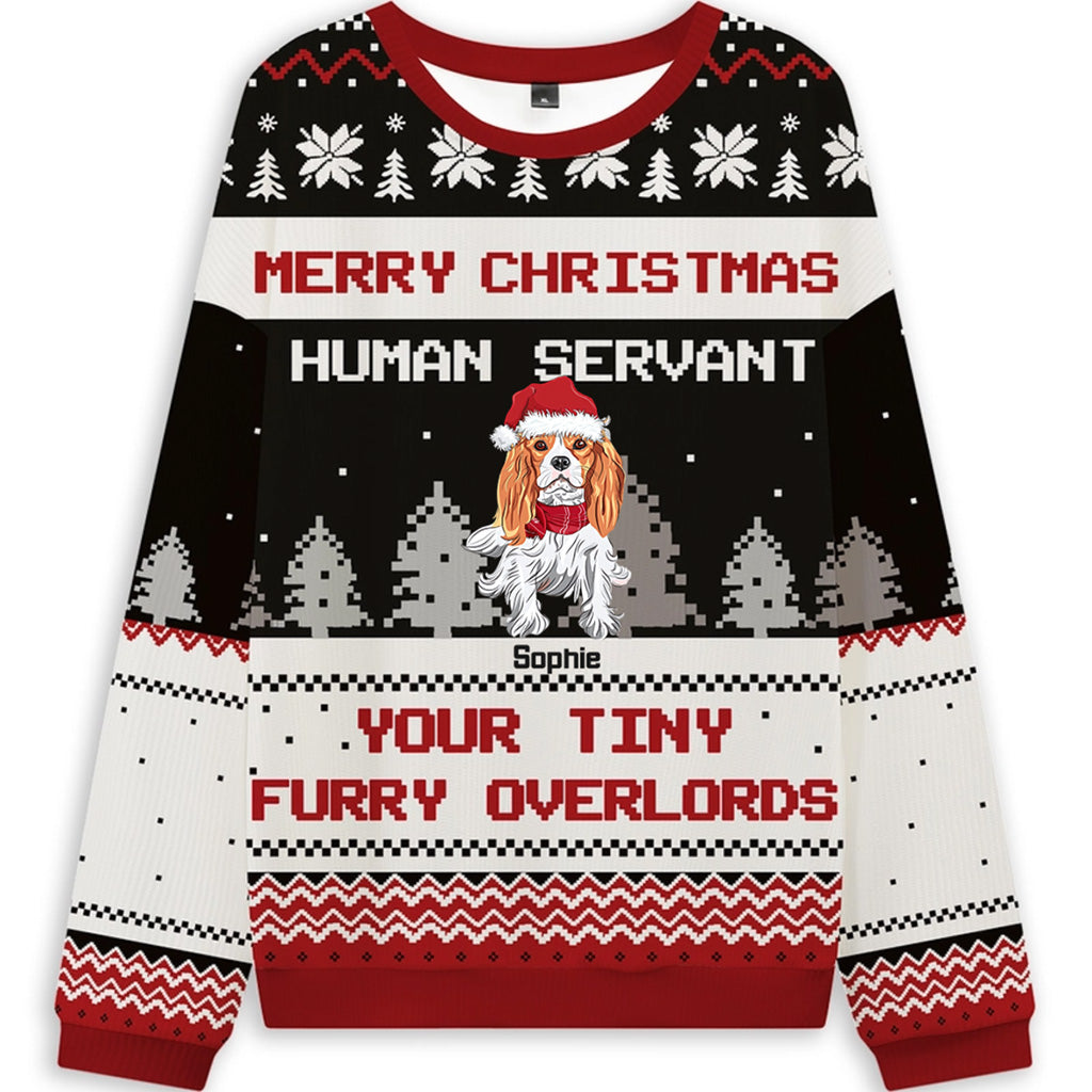 Your Tiny Furry Overlords - Personalized Custom Christmas Ugly Sweatshirt