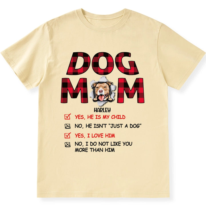 Floral Dog Mom - Personalized Custom Unisex T-shirt