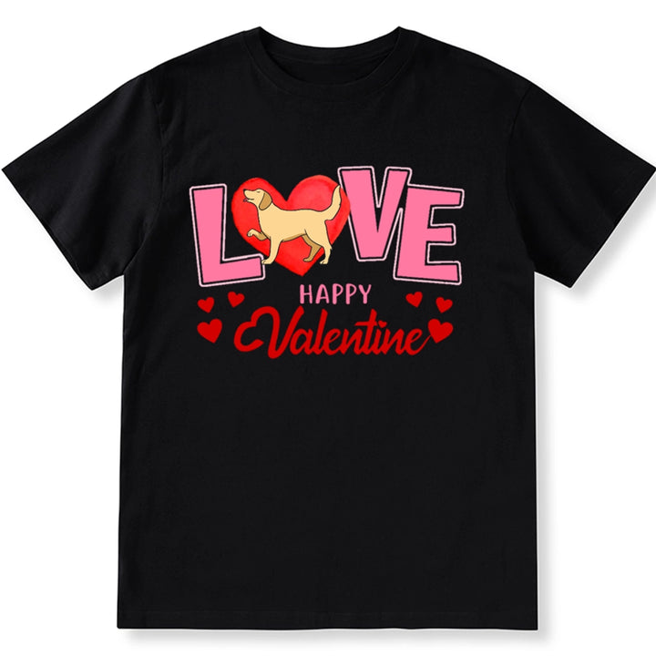 Happy Valentine Love - Personalized Custom Unisex T-shirt