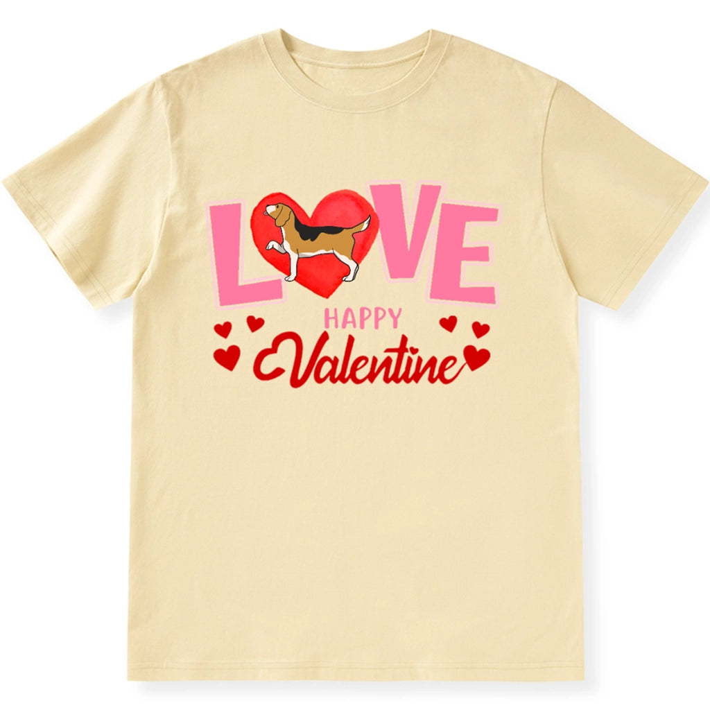 Happy Valentine Love - Personalized Custom Unisex T-shirt