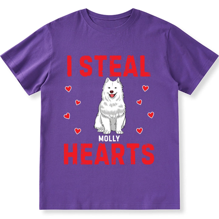 I STEAL HEARTS - Personalized Custom Unisex T-shirt