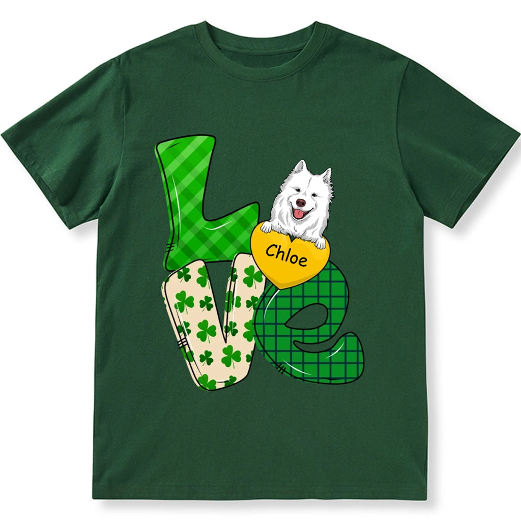 Love St. Patrick's Day - Personalized Custom Unisex T-shirt