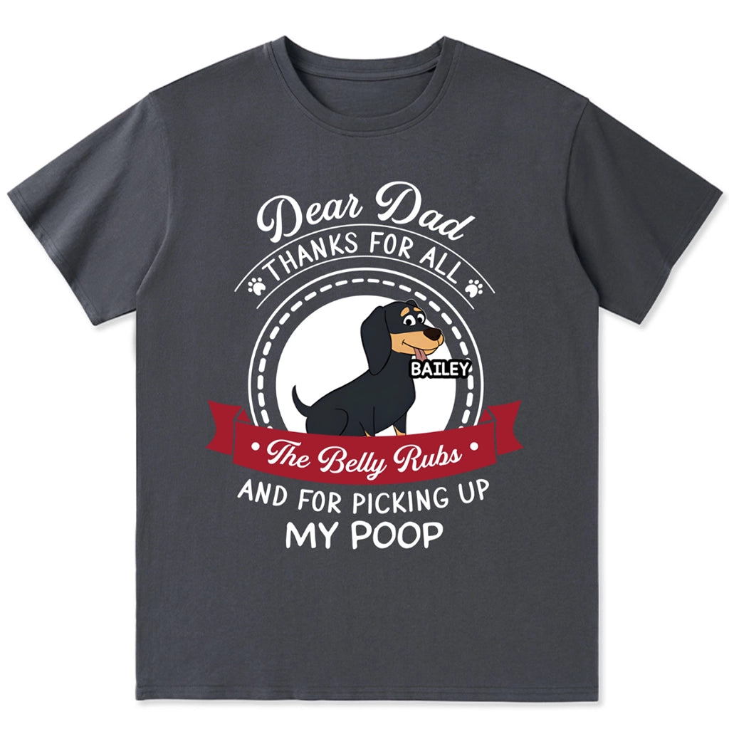 Picking Up My Poop And Stuff - Personalized Custom Unisex T-shirt