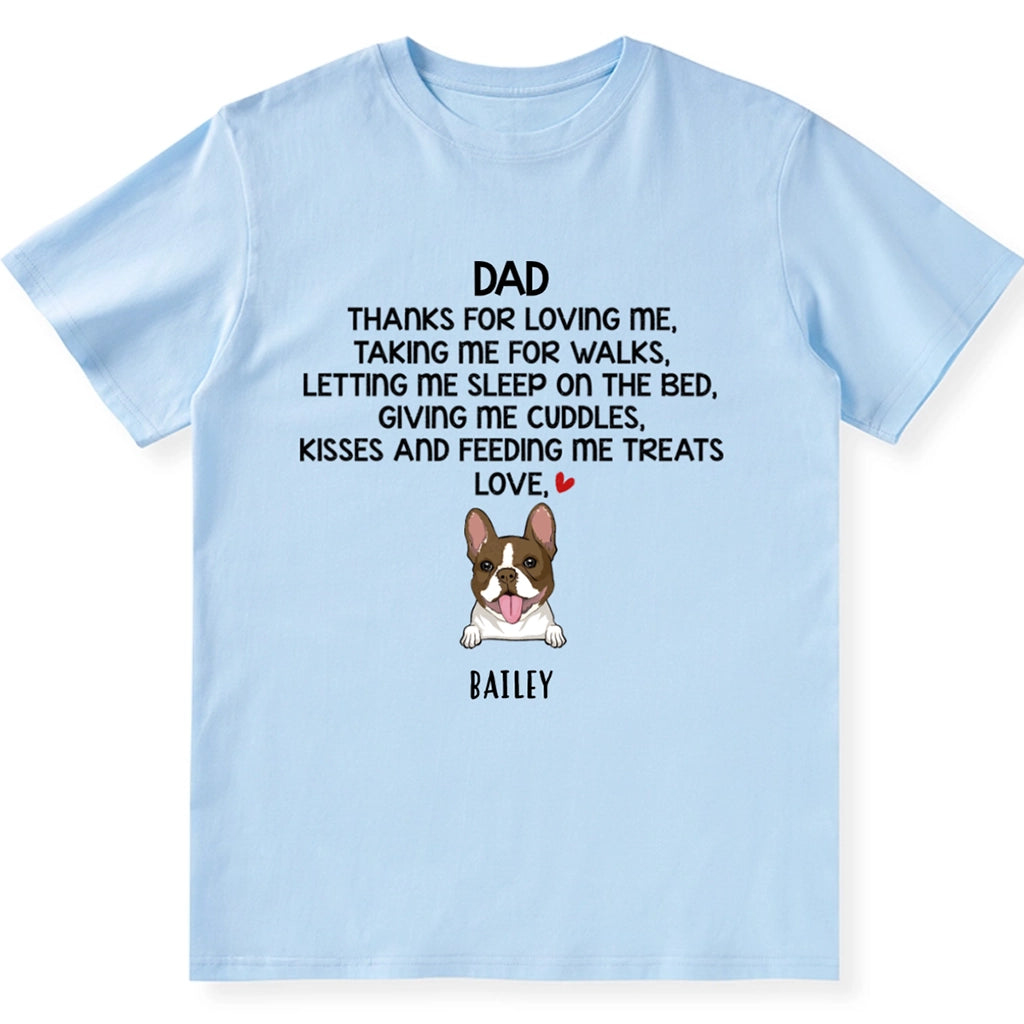 Thanks For Loving Me - Personalized Custom Unisex T-shirt